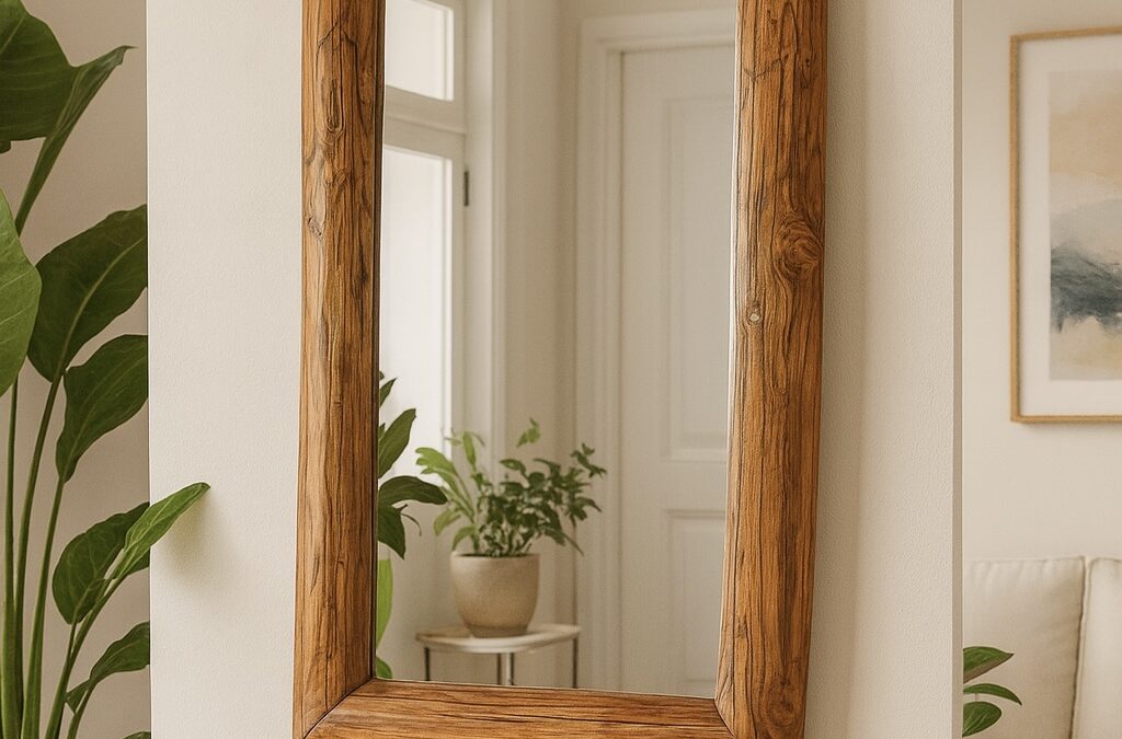 Specchio in legno di Castagno