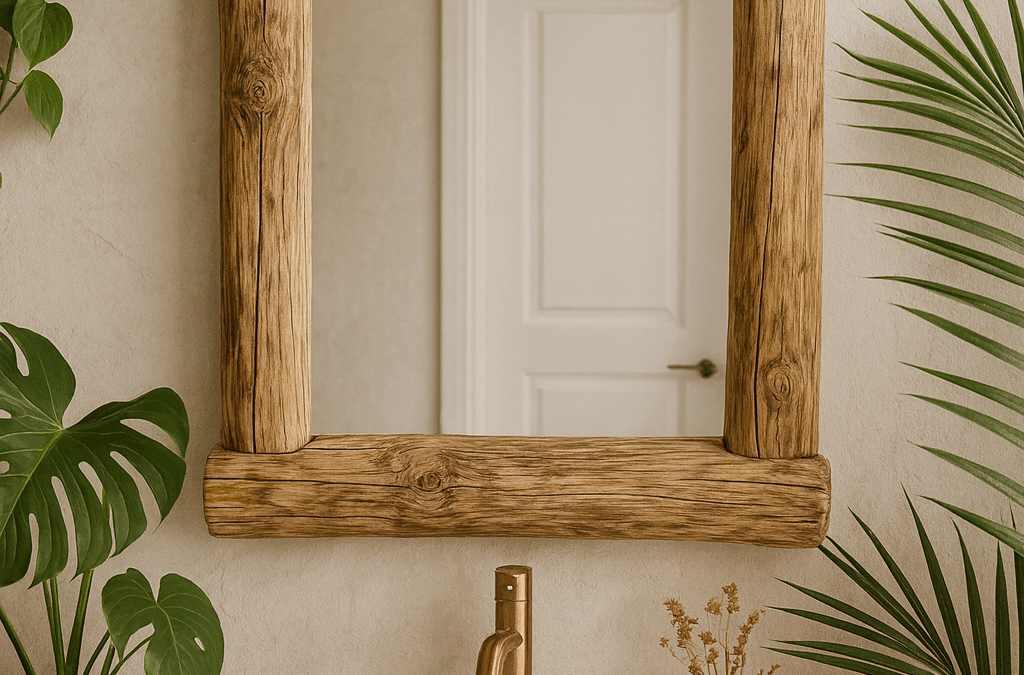 Specchio legno chiaro